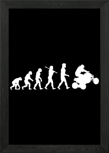 Quad bike atv rider framed - atv,
