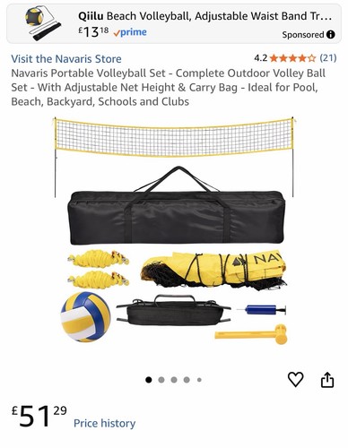 Navaris portable volleyball - portable,