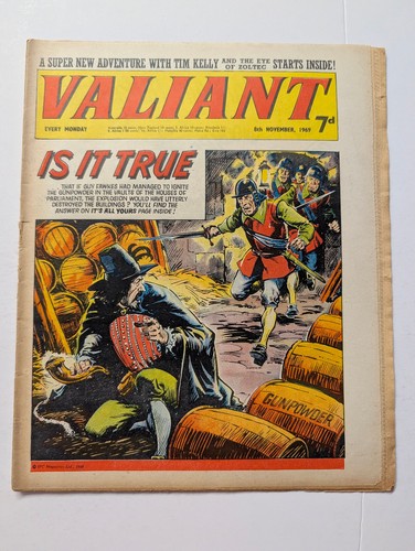 Valiant comic 8th november - valiant,
