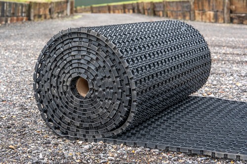 Rubber grass mat roll - rubber,
