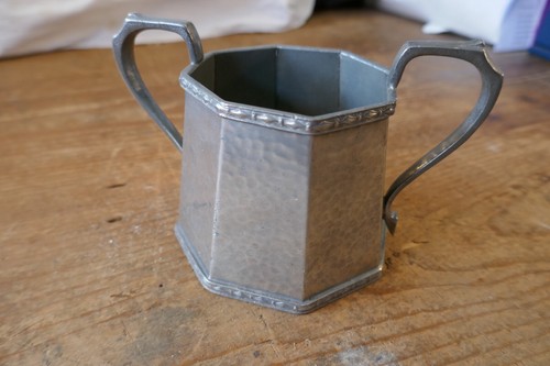 Pewter sugar bowl - pewter,