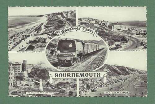 1960 multi view postcard of - multi-view,