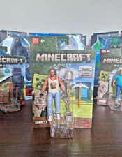 Minecraft Movie Garrett 4-inch Action Figure & Accessories Brand New