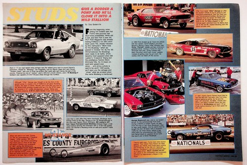 Vtg hot rod magazine - magazine, ford