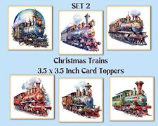 6 Christmas Trains Square