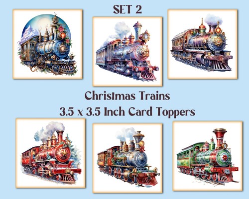 Christmas trains square - christmas,
