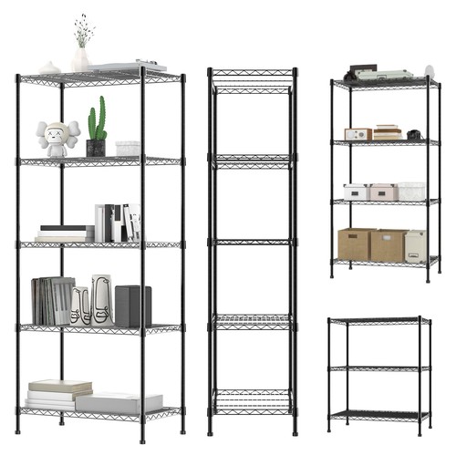 Black metal storage rack - storage,