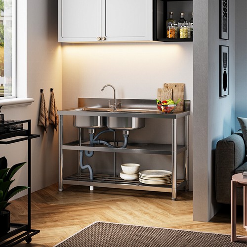 Kitchen sink large bowl tier - sink,