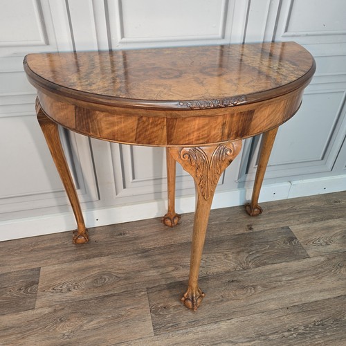 Antique demi lune table - demi,