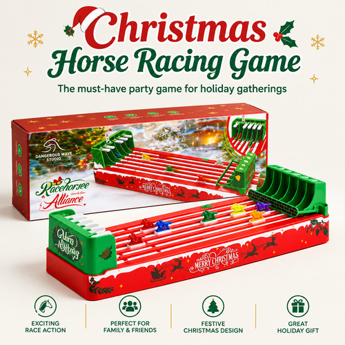 Christmas horse racing game - horse,