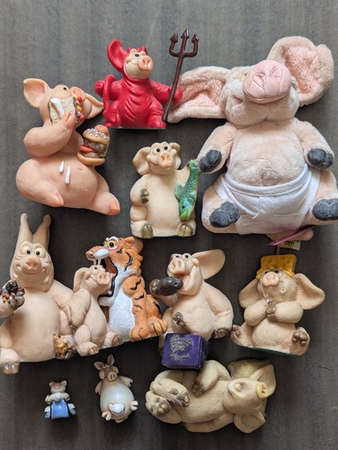 Pig figurines collection - pig,