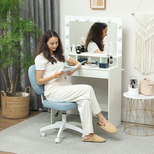 Small leather office chair - small,