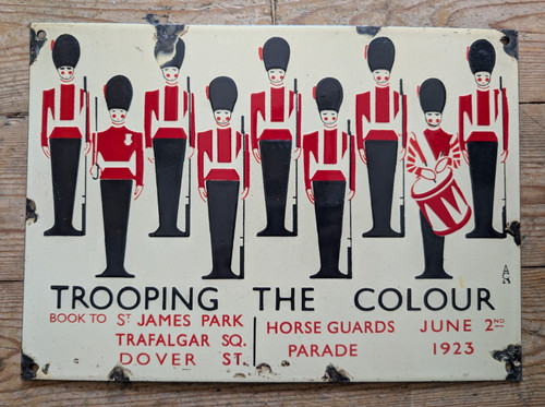 Trooping the colour sign - the,