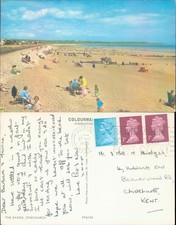 The Sands Dymchurch beach scene Photo Precision Limited 1973 postmark Landscapes
