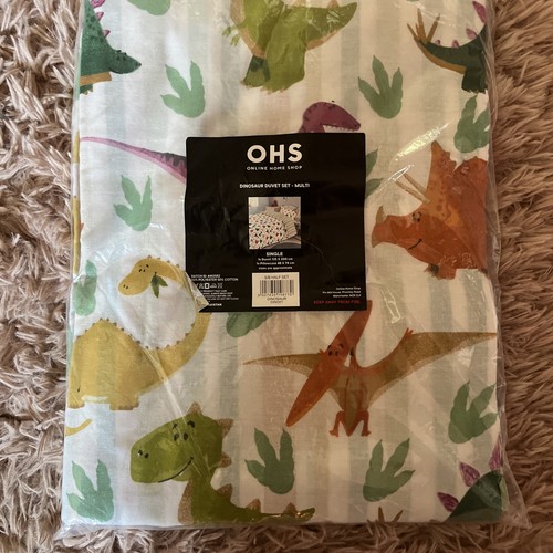 Dinosaur single bed duvet set - bed,