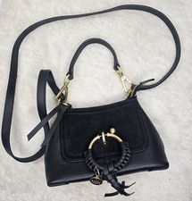 SEE BY CHLOE JOAN MINI BAG, BLACK HANDBAG, CROSSBODY, LIKE NEW, USED ONCE