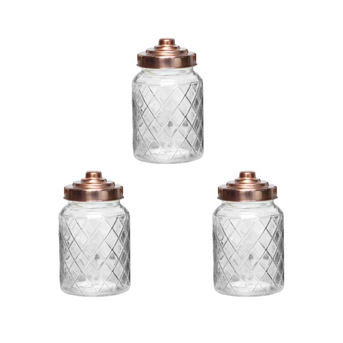 Storage glass jar set 3 - storage, 1l