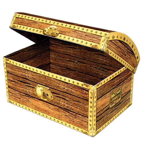 Pirates treasure chest 20cm - pirates,