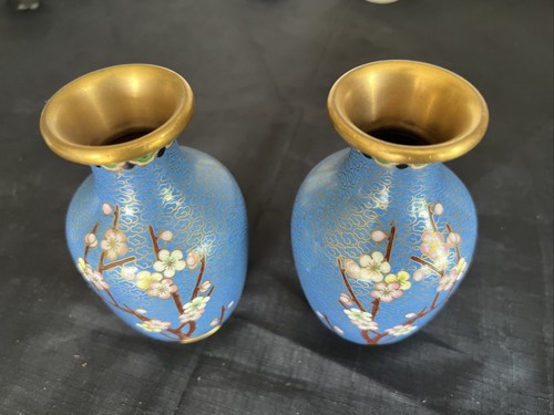 Pair vintage cloisonné - pair, of