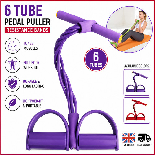Tube resistance band pedal - resistance,