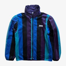 Vintage 80s Men's Pierre Cardin Striped Track Jacket Retro 90s Windbreaker Funky