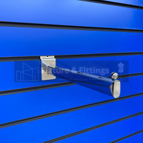 Oval straight arm - straight, slatwall