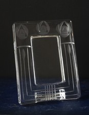 Rennie Mackintosh Style Etched Glass Small Photo Frane
