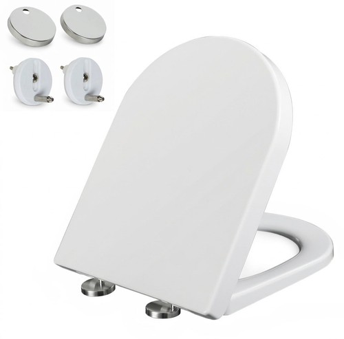 Shape white toilet seat - white, soft