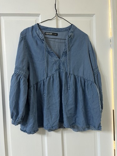 Blue denim george asda long - denim,