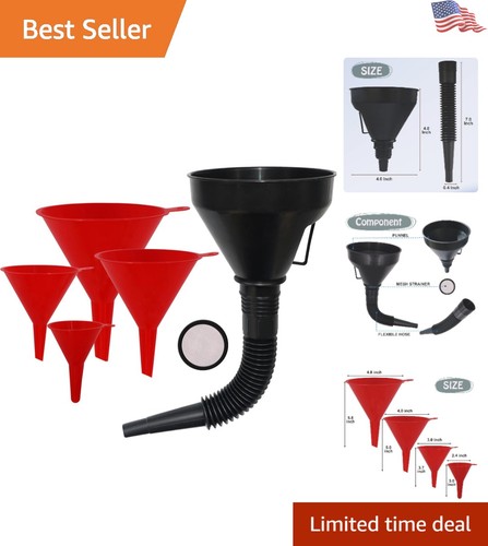 Large wide mouth oil funnels - wide,