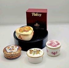 A Collection of Trinket Pots including Spode and Royal Worcester.
