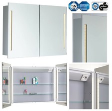 LED 3D mirror cabinet 80 x 60