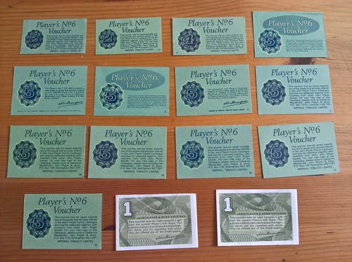 Cigarette cards inserts