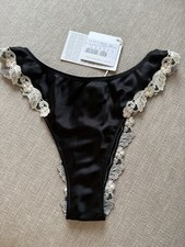 La Perla Black silk Brazilian