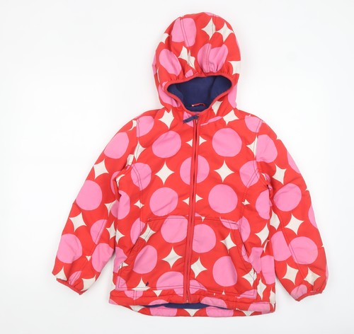 Joules girls red pink polka - red,