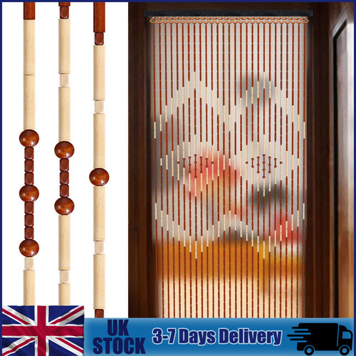 Wood bamboo hanging beaded - wood,