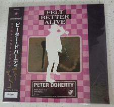 Peter Doherty LP OBI Rose Vinyl Signed. Felt Better Alive.  Libertines