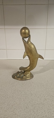Vintage brass statue a - statue,