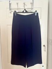 Navy Culottes Trousers Size 10 Next Tailoring Brand New