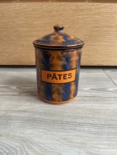 BB Frères Vintage French Enamelware Pasta Storage Lidded Pot