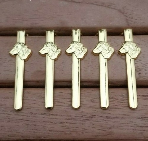Gold plated dogs head - 5,