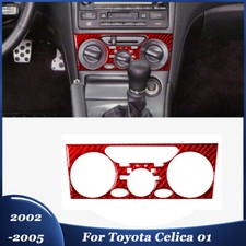Carbon Fiber Interior Climate Control AC Trim Cover For Toyota Celica 2002-2005