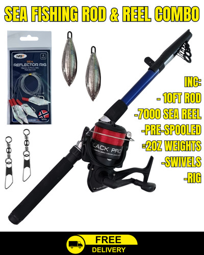 10ft telescopic sea fishing - 10ft,