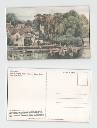 Postcard helford cornwall - postcard,