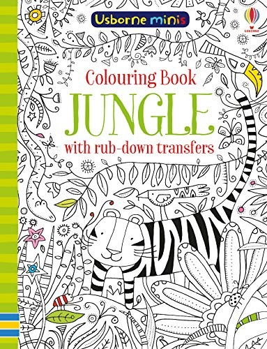 Colouring book jungle - colouring, rub
