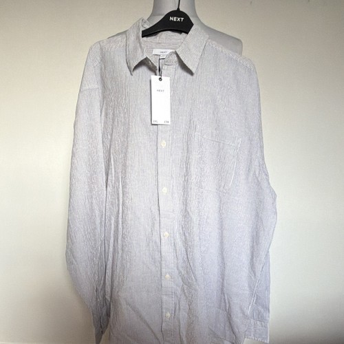 Next men grey white striped - white,