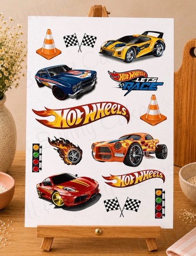 Hot wheels edible cake - edible,