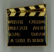 Clapboard brooch pin - Writer