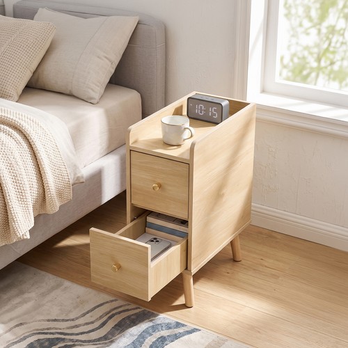 Drawer slim wooden bedside - slim,
