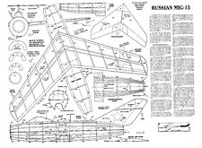 MIG 15 JETEX FREE FLIGHT PLAN